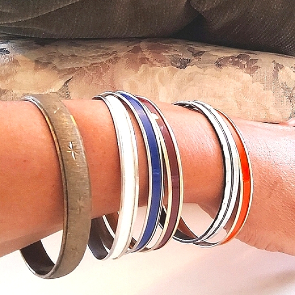LOT Of Vintage Bangle Bracelets